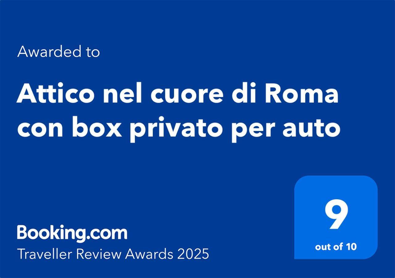 Attico Nel Cuore Di Roma Con Box Privato Per Auto Exterior photo
